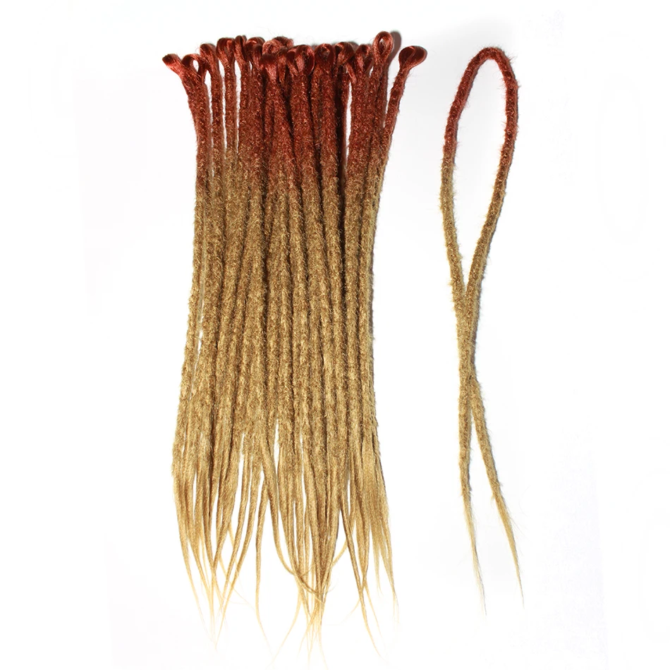 Trança de Cabelo qp Deusa Cabelo Dreadlocks Dreadlocks Crochê Cabelo Sintético Cabelo Pré Esticado Dread Locks Termina Duplas 11 Online shopping