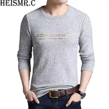 Новинка года осень-зима Для мужчин свитер Для мужчин круглым Средства ухода за кожей шеи с принтом букв свитер для повседневной носки Для мужчин Slim Fit бренд вязаный Пуловеры для женщин hjk43