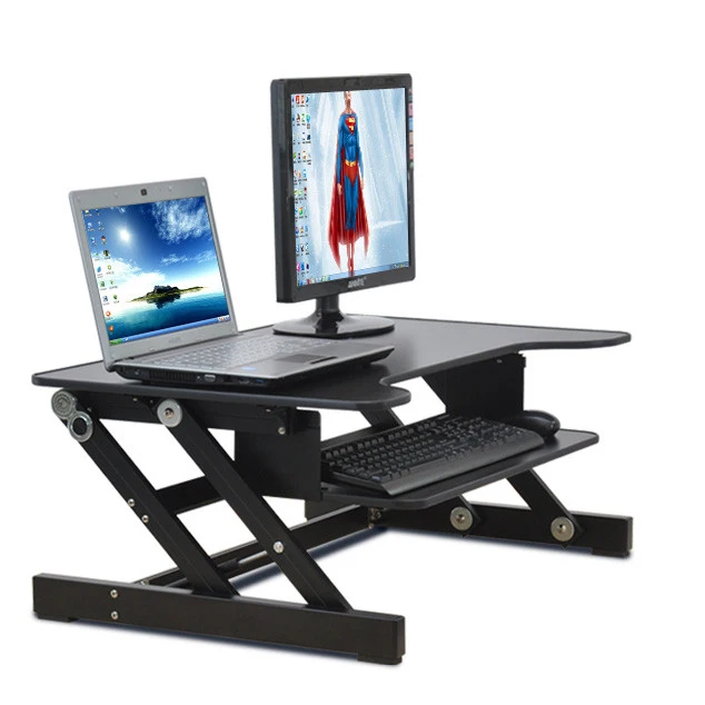 EasyUp Height Adjustable Sit Stand Desk Riser Foldable Laptop Desk