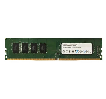 

V7 16GB DDR4 PC4-17000 - 2133Mhz DIMM Desktop Memory Module - V71700016GBD, 16 GB, 1 x 16 GB, DDR4, 2133 MHz, 288-pin DIMM, Gree