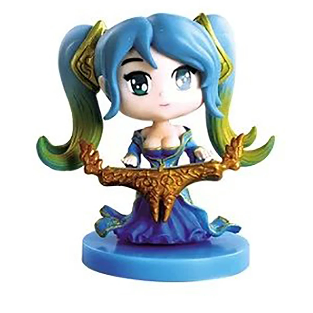 Экшн фигурки ELBCOS 2rd Maven из струн игрушка Lulu Annie Lee Sin Ezreal 8 см/3 дюйма Модель