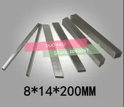 HRC60 8*14*200 мм быстрорежущей стали стальной заготовки Лезвие плоским HSS для проворачивания DIY нож материал, токарные станки инструмент