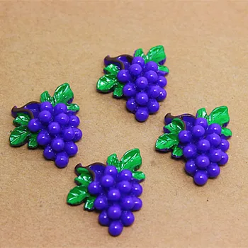 

Bulk lot 50pcs 25mm cute light grape fruit resin flatback cabochon for DIY craft art scrapbooking,RF2019