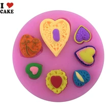 Любовь в форме сердца помадка торт украшения силиконовые формы шоколада, Торт Инструменты FPFA-154 от I Love торт плесень