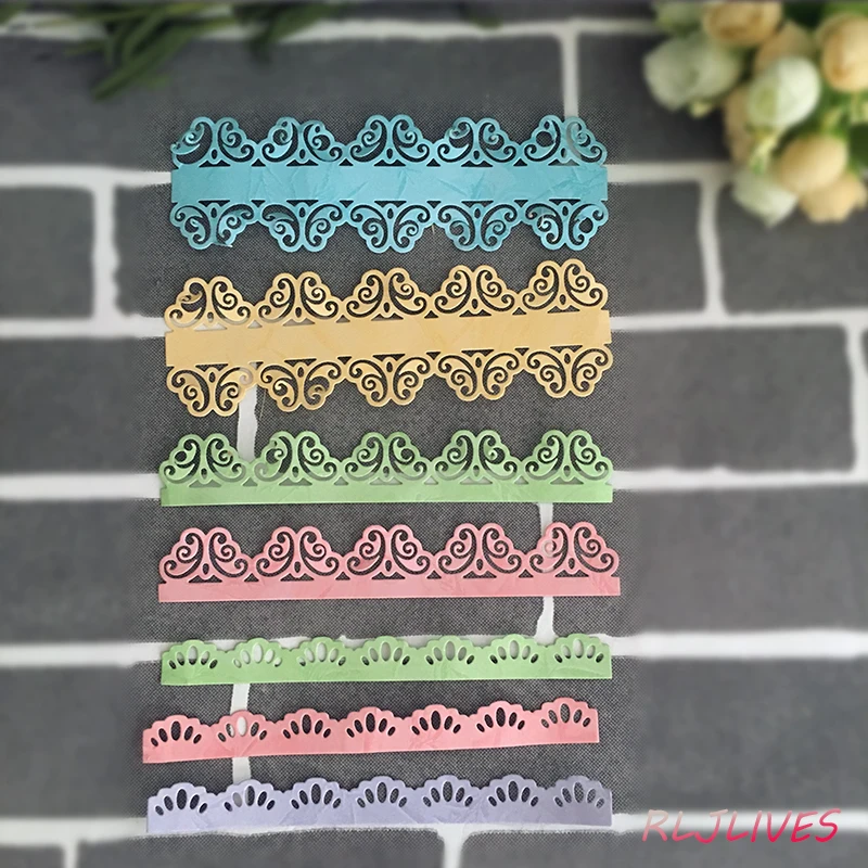 

3 Styles Border Metal Cutting Dies DIY Scrapbooking Card Stencil Paper Craft Handmade Album Handbook Decoration