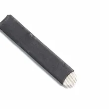 100 шт. белый Руководство татуировки ручка иглы для 3D для бровей Вышивка микроклетку постоянный Макияж для бровей 18 иглы для бровей татуировки