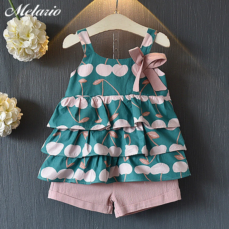 Melario Girls Set 2019 New Summer Girl Clothing Suit Embroidery Off-the-shoulder Children's Clothes Set Floral Top + Short 3-7Y Melario Girls Set 2019 New Summer Girl Clothing Suit Embroidery Off-the-shoulder Children's Clothes Set Floral Top + Short 3-7Y