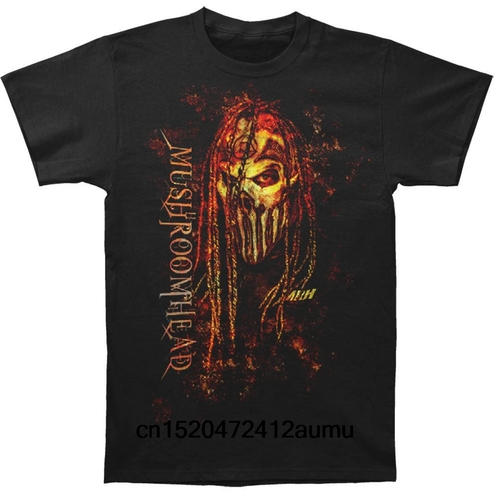 Mushroomhead Мужская облегающая футболка 2017 черная | одежда