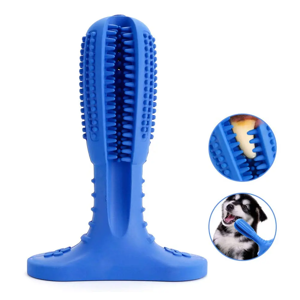 

Dog Toothbrush Stick Brushing Rubber Bite Resistant Toys for Dogs Pets Oral Care LBShipping