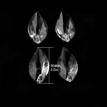 

100pcs/Lot 50mm Mango Shape Glass Curtain Drop Crystal Pendant For DIY Curtain Decoration Making Chandelier Parts Hot Sale