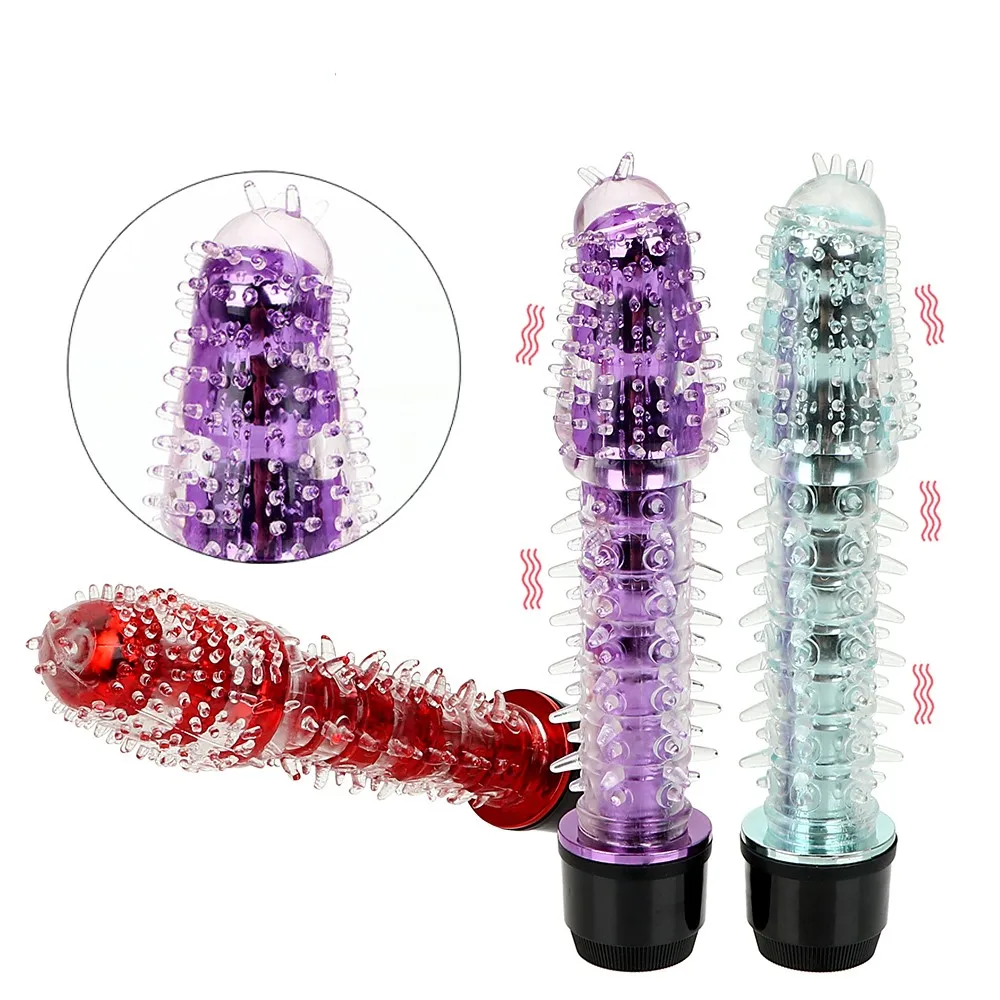 IKOKY-G-spot-Vibrator-Jelly-Dildo-Penis-Vibrator-Clitoris-Stimulator-Massager-Sex-Toys-For-Women-Female