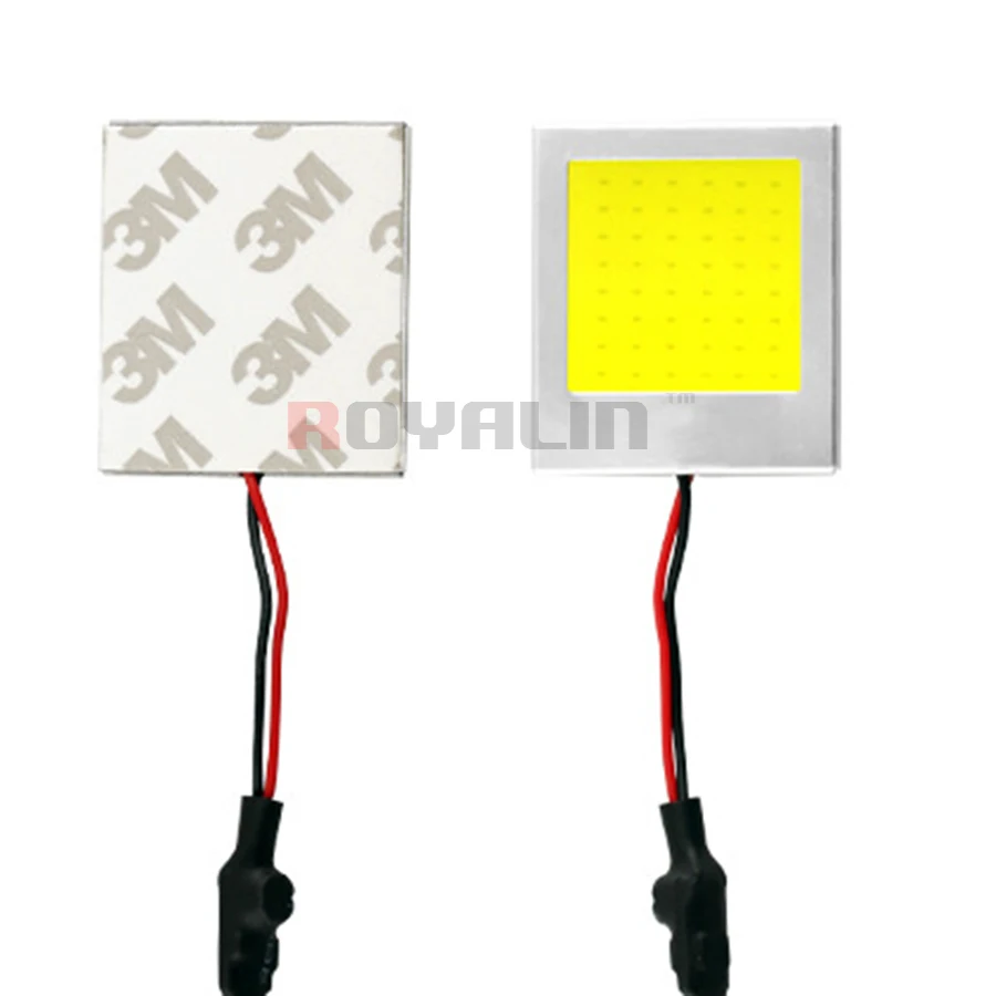 ROYALIN T10 W5W BA9S C3W C5W C10W Festoon COB светодиодный светильник для чтения панель s