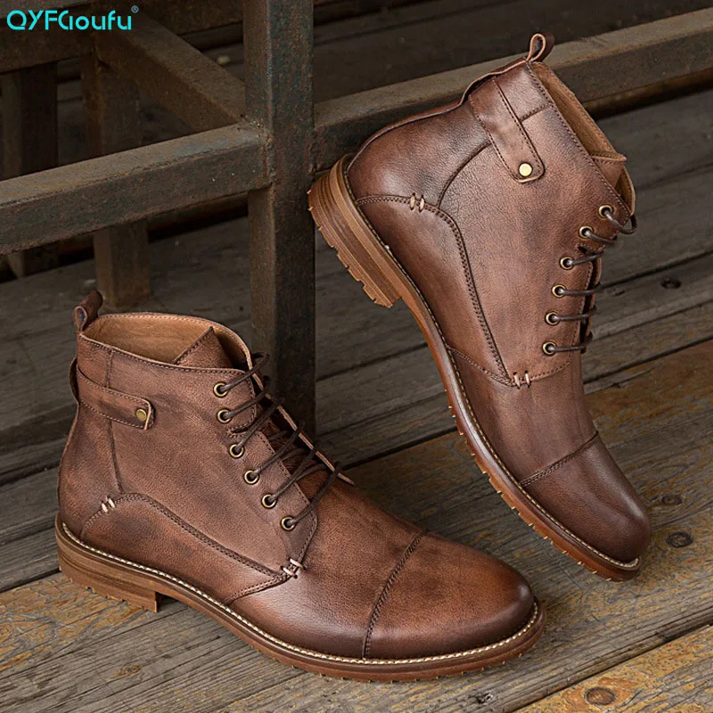 mens brogue dress boots