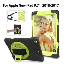 Чехол для iPad 9,7 6-го 5-го поколения A1893 A1954 чехол Funda дети Безопасный противоударный сверхмощный запястье+ плечевой ремень