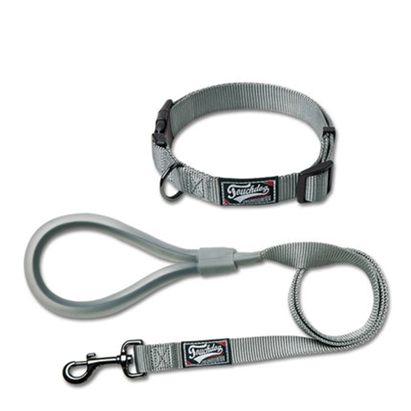 

Running Dog Leash Leather Nylon Rope Collar Jogging Pet No Pull Personalized Rainbow Harness Guinzaglio Cane Medium Collar 45Q53