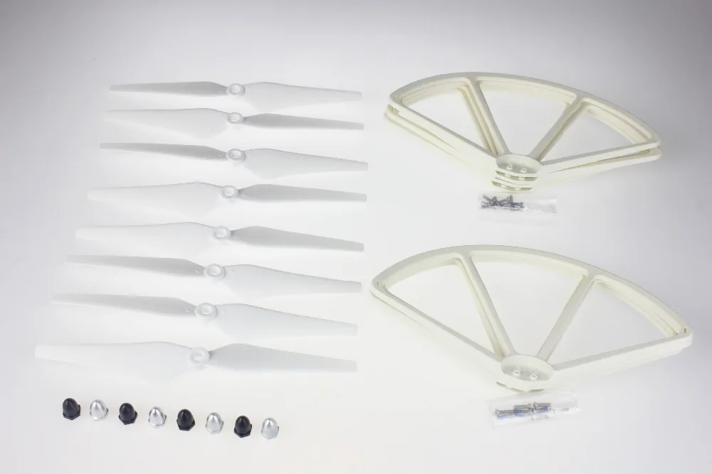 

2 Pairs Propeller Guard Bumper Protectors+ 4Pairs V2 9443 propellers +4pairs Self-Locking Screw Cap for DJI Phantom F07276-D