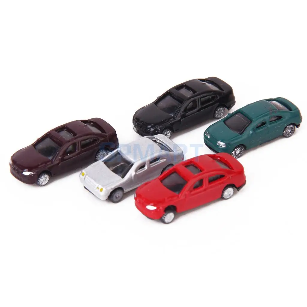 

50pcs Painted Model Cars Building Train Layout Scale N (1 to 150)
