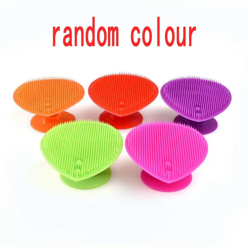 1pc Silicone Wash Pad Facial Cosmetic Makeup Cleansing Brush Face Exfoliating Blackhead Beauty Tool