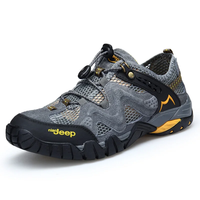

Outdoor Sports Hiking Shoes for Men Mesh Mountaineering Hunting Camping Sneakers Spring Spring Summer Breathable Upstream Shoes