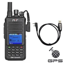 TYT MD-390 gps UHF 400-480mhz IP67 Водонепроницаемый DMR цифровой радиоприемник с кабелем для программирования