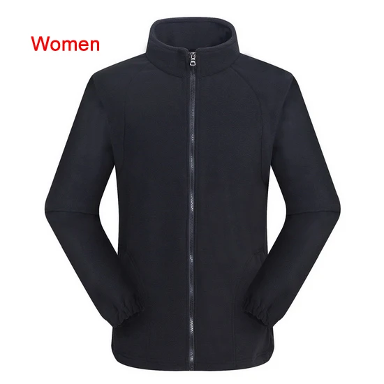 women black LoClimb, Женская флисовая куртка, женские зимние куртки для кемпинга, туризма, спорта, для улицы, альпинизма, треккинга, лыжного туризма, куртки AW093 - Цвет: women black
