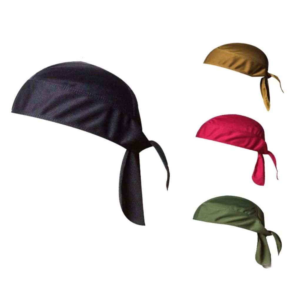 

2019 New Quick Dry Pure Cycling Cap Head Scarf Summer Men Running Riding Bandana Headscarf Ciclismo Pirate Hat Hood Headband