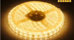 5730 SMD 5 м 16FT 300LED; водонепроницаемый в силиконовой трубки; IP66 гибкие светодиодные полосы; DC12V вход; 23-25lm/LED