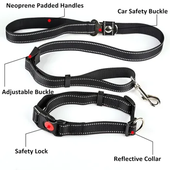 

2017 Pet Traction Pope Leash Multi-function Car Safety Traction Rope Dog Car Seat Belts
