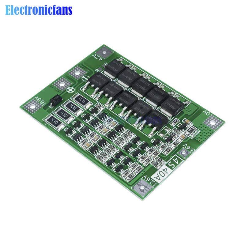 Модуль зарядного устройства литиевой батареи li ion защитная плата 40A PCB BMS 18650 Lipo Cell