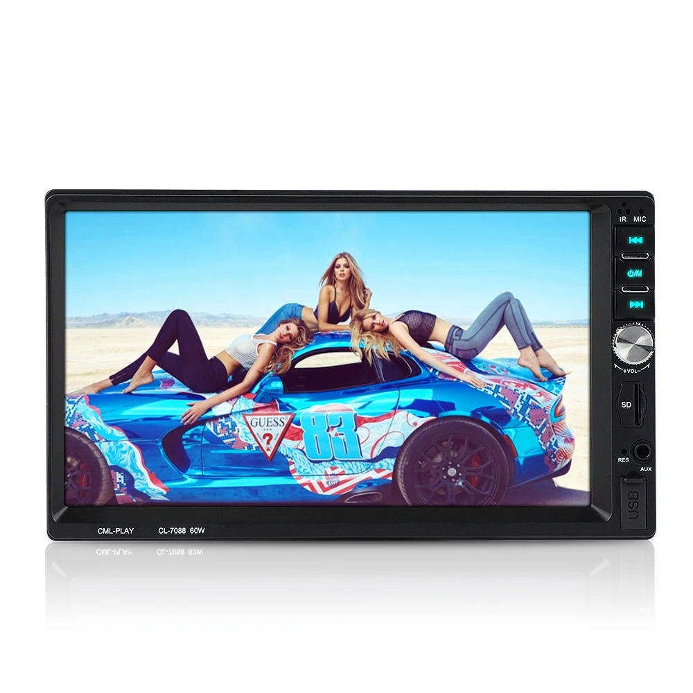 

7088B Car stereo Audio Double 2 Din MP5 Touch Screen Right Hand Drive Radio Right Side button Mirror Link Video Output Radio