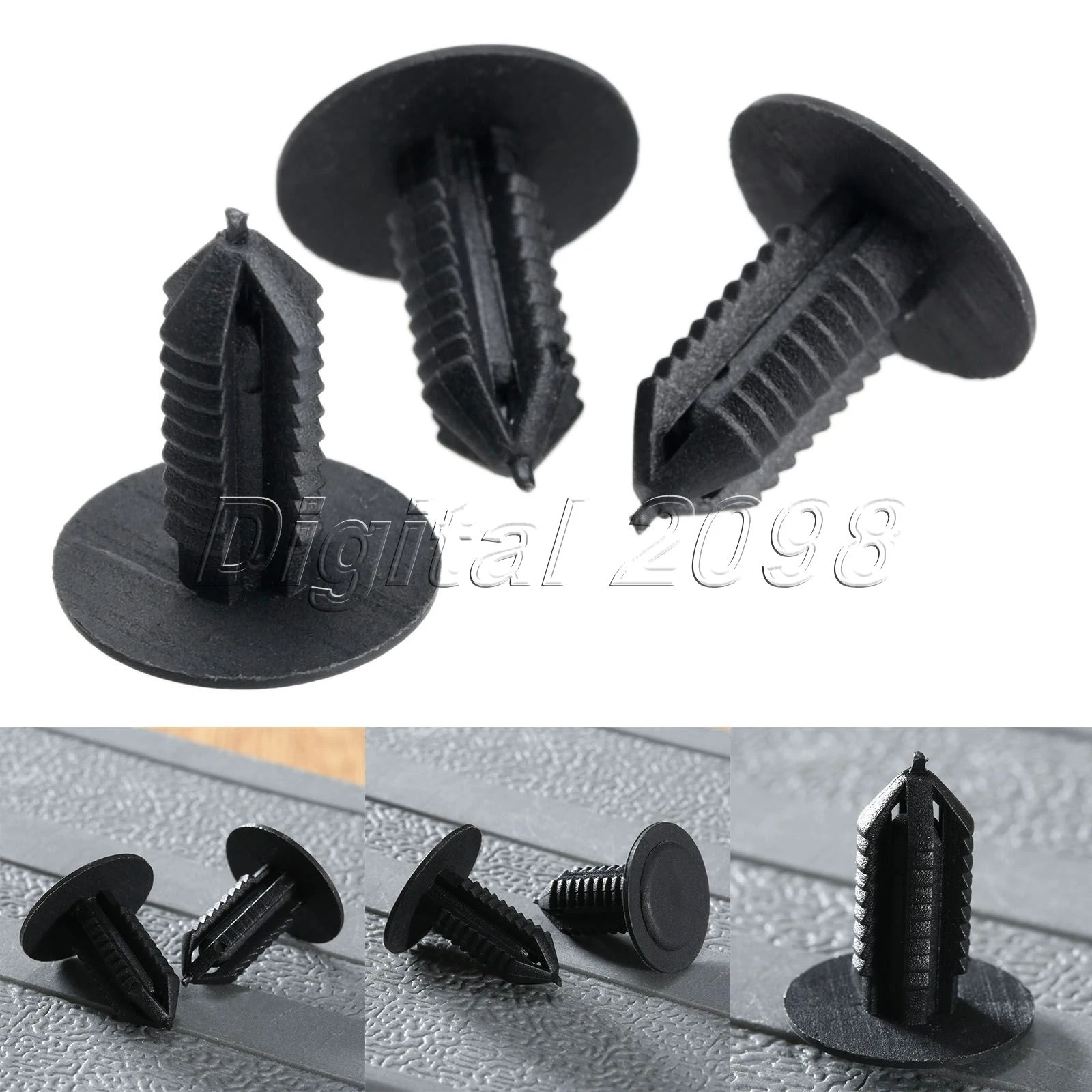 30 Pcs Plastic Door Trim Panel Rivets Retainer Clips 9mm x 20mm x 20mm for BMW