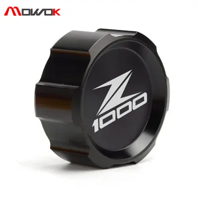 Топ Тормозная жидкость Крышка Резервуара логотип Z1000 Для Kawasaki Z1000 2011- сзади/спереди - Цвет: Rear Black