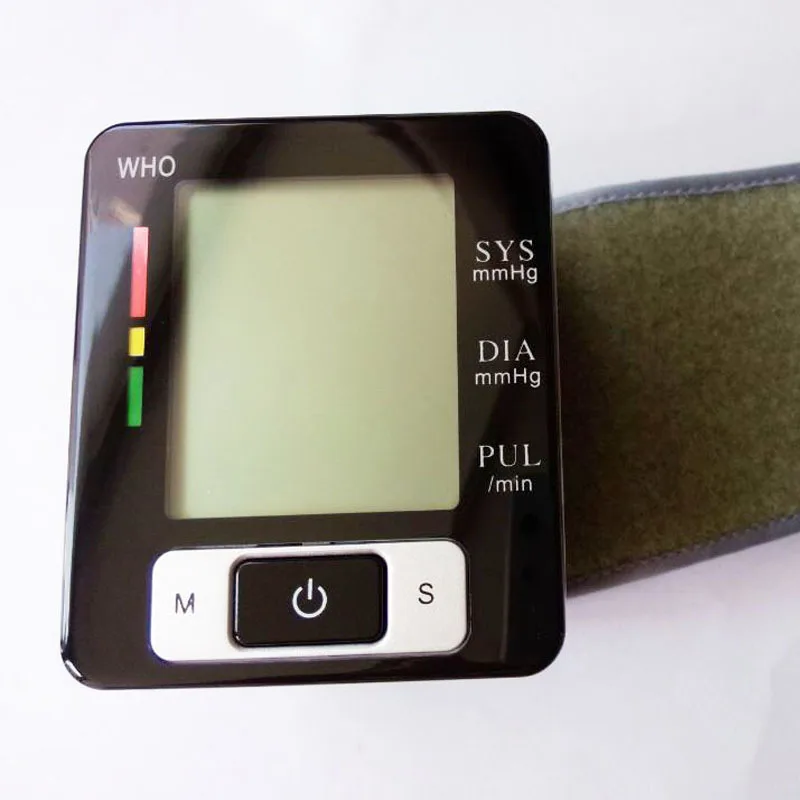 

Smart Memory Function Digital Blood Pressure Tester LCD Heart Rate Monitor Wrist Blood Pressure Meters Health Care Tool