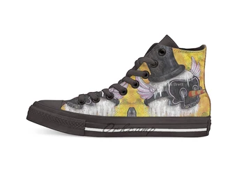 

Frostys Lament Design breathable Casual High Top lace-up Canvas shoes sneakers