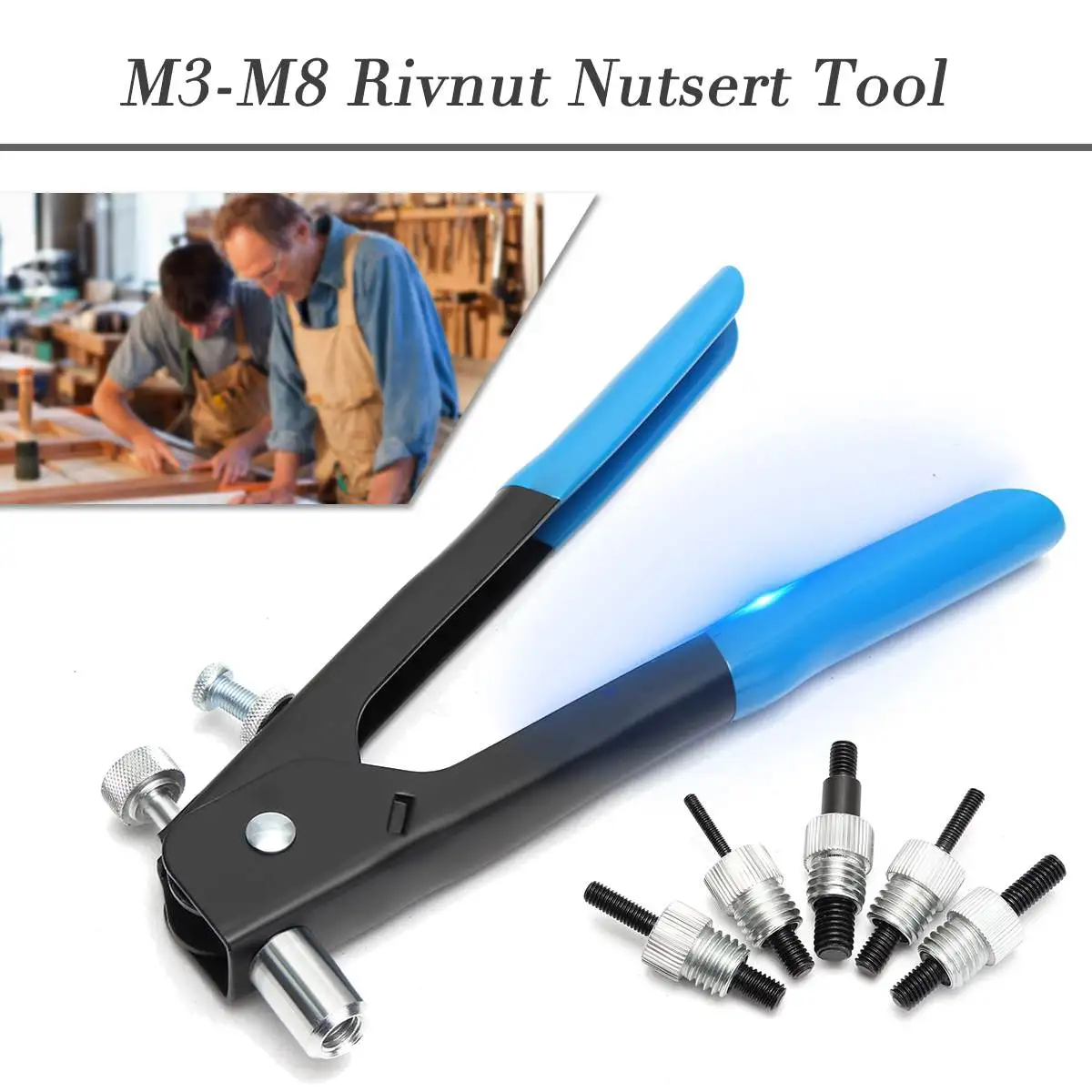 

Doersupp (M3-M8) Screw Gunn Repair Tools Set Heavy Rivnut Nutsert Tool Different Threaded nut Nail Gunn Hand