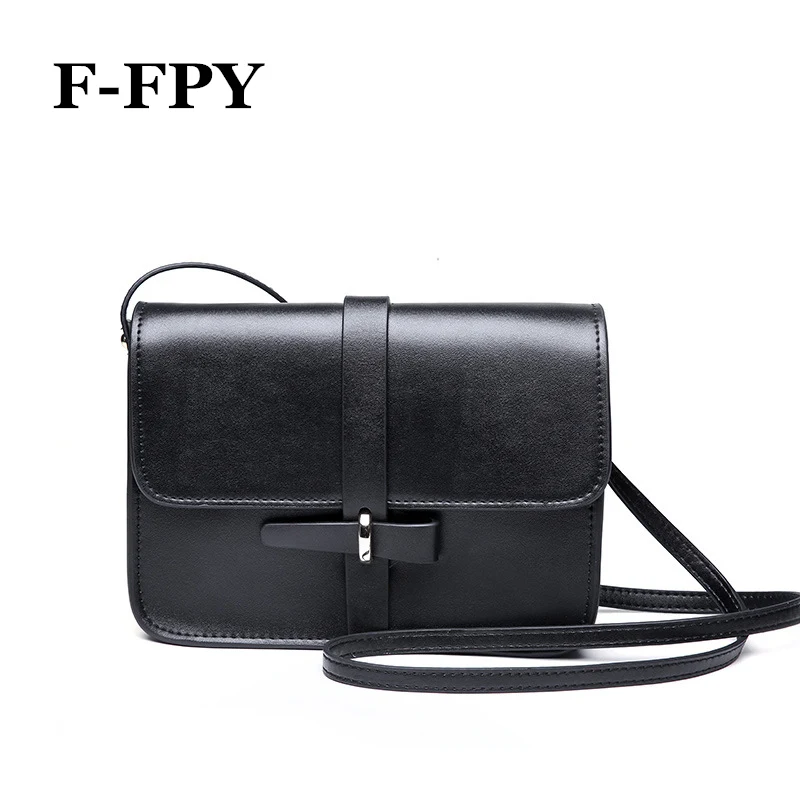 

F-FPY Soft Genuine Cow Leather Shoulder Bag Women Leisure Crossbody Bag Ladies Cowhide Messenger Bags Brand Designer Cover Purse