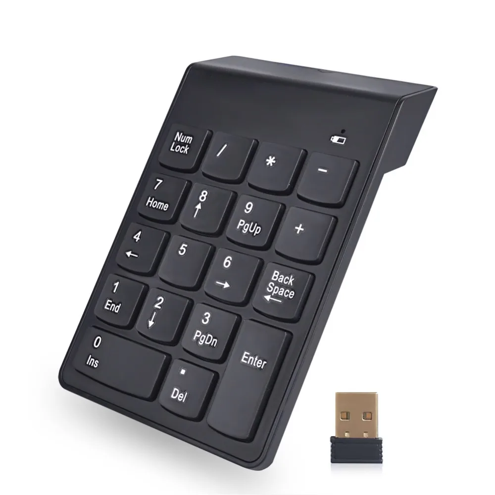 2.4G Wireless Keyboard USB Numeric Keypad 18Keys Mini Digital Keyboard Ultra Slim Number Pad High Quality For Compute PC Laptop