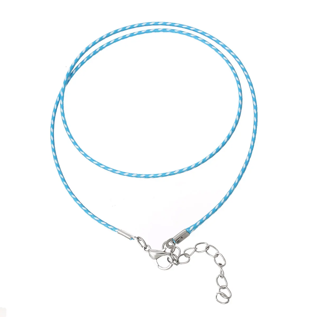 DoreenBeads простой Воск Веревка ожерелье синий цвет DIY Изготовление ювелирных