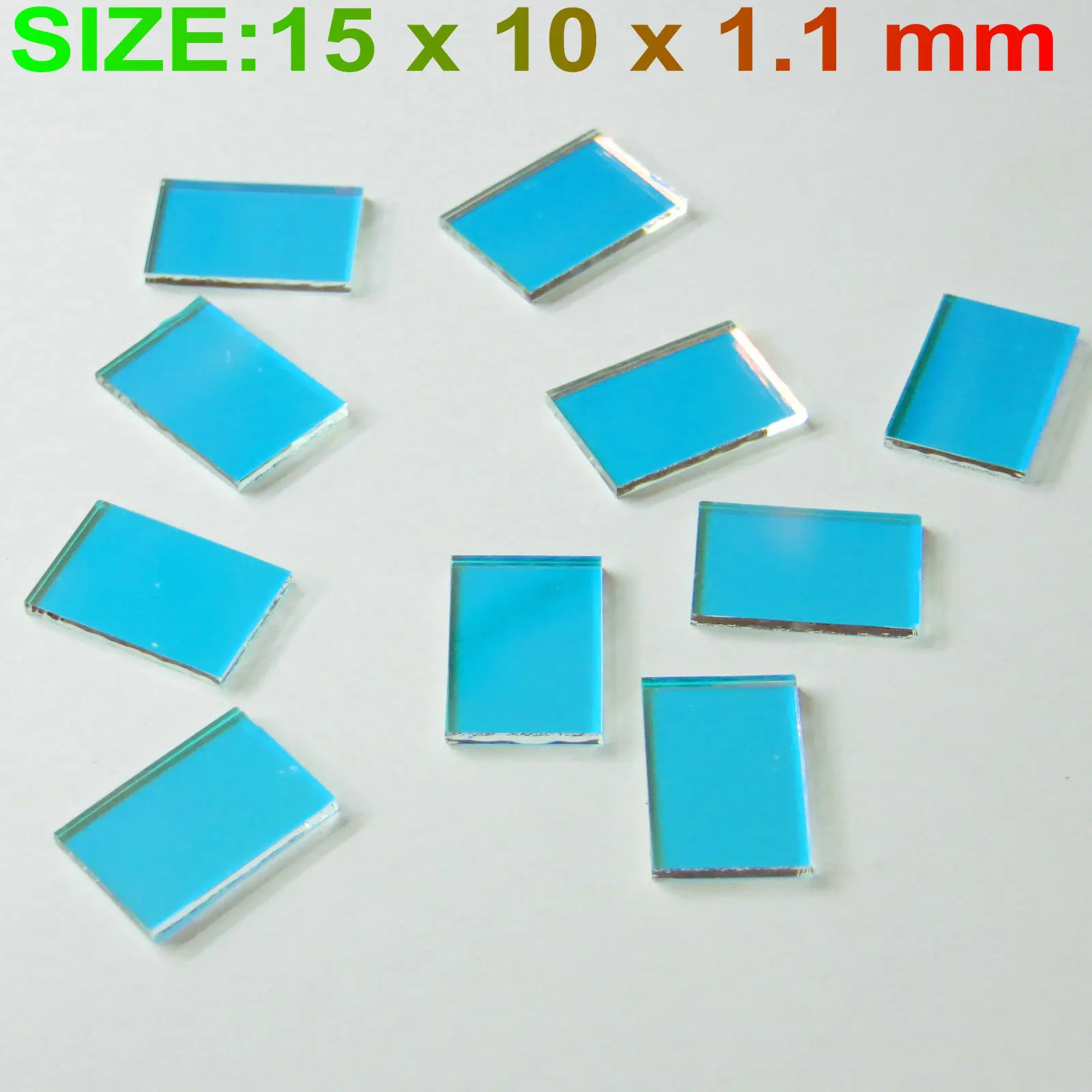 

10pcs RGB System Optics/Reflect Red and Pass Green Laser lens 15x10mm