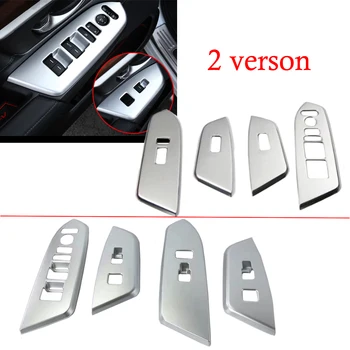 

Car Styling 4pcs ABS Matte Chrome Interior High / Low Version Window Control Switch Trim Molding Cover fit for Honda CRV 2017