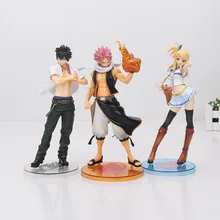 Natsu Dragneel Гари Люси Эрза аниме Fairy Tail ПВХ фигурка игрушка в виде фигурки Модель