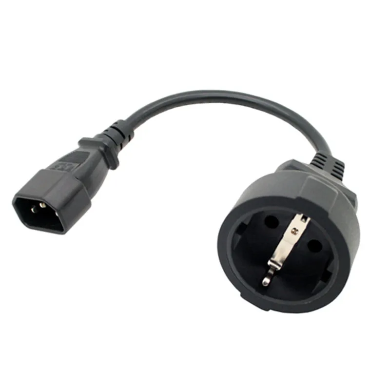 

High Quality UPS/PDU Power Lead, IEC 320 C14 to CEE 7/7 European Female Schuko Socket Adapter Cable,1 pcs