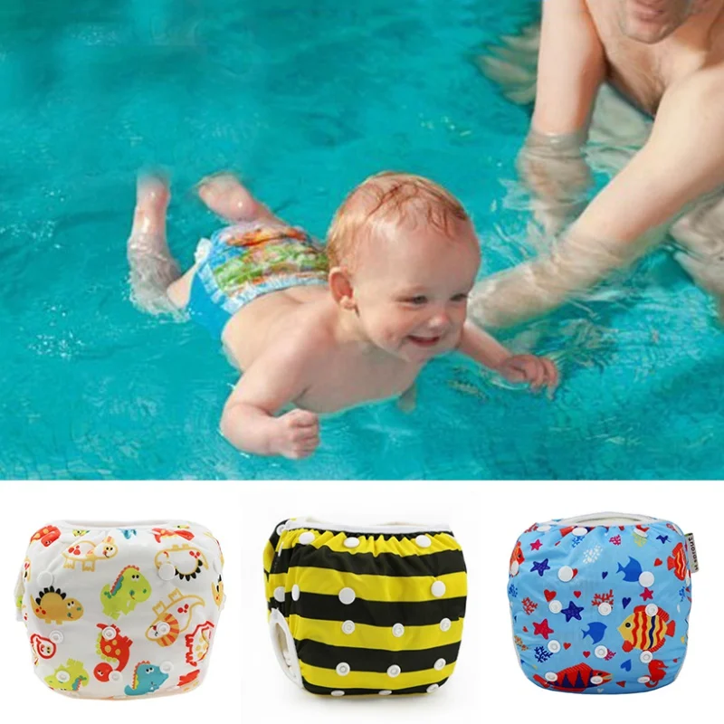 Couche-culotte de natation ajustable étanche | Couche-culotte de piscine, lavable et réutilisable, pour bébé, couverture de piscine, livraison directe