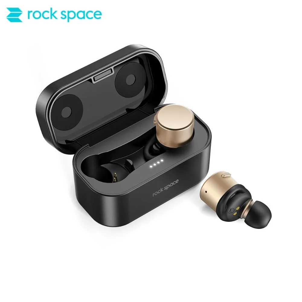 ROCKSPACE TWS In-Ear HiFi Stereo Wireless Bluetooth Headset Portable Headphones With Mini Charging Box Mic For iPhone 7 X Xiaomi цена ROCKSPACE TWS In-Ear HiFi Stereo Wireless Bluetooth Headset Portable Headphones With Mini Charging Box Mic For iPhone 7 X Xiaomi цены онлайн