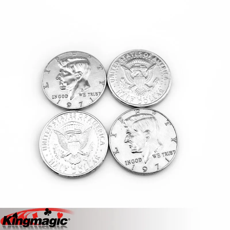 

Half Dollar Ferromagnetism Coin Free Shipping King Magic Tricks Props Toys Email Video To You