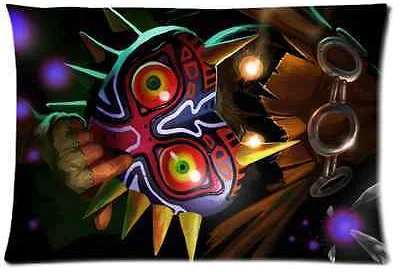 

New Design Legend Of Zelda Link Majoras Mask Quote Pillow Case Cover