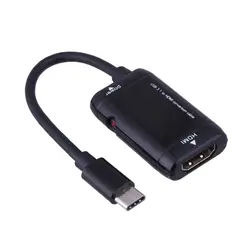 Универсальный USB3.1 Тип C (MHL) к HDMI Кабель-адаптер 1080 P мужчин и женщин HDMI конвертер для MHL Функция телефоны