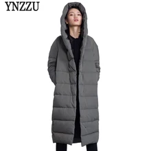 YNZZU Brand 2018 Winter Women Long Down Jackets Casual Loose Duck Down Coats with Hooded High Quality Warm Women's Jacket O595 цена YNZZU Brand 2018 Winter Women Long Down Jackets Casual Loose Duck Down Coats with Hooded High Quality Warm Women's Jacket O595 цены онлайн