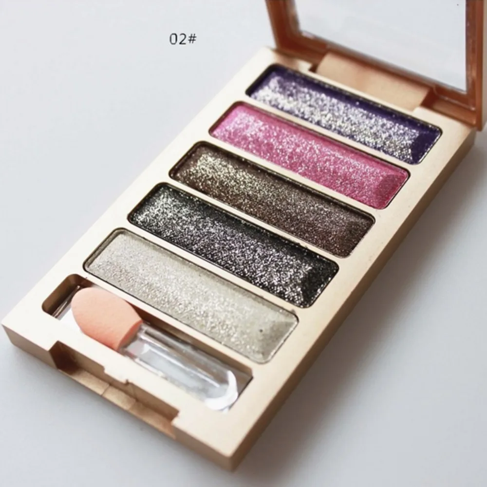 

Professional cosmetics Long-lasting schaduw Lombre new 5 color shiny eye shadow makeup eye shadow palette paleta sombra