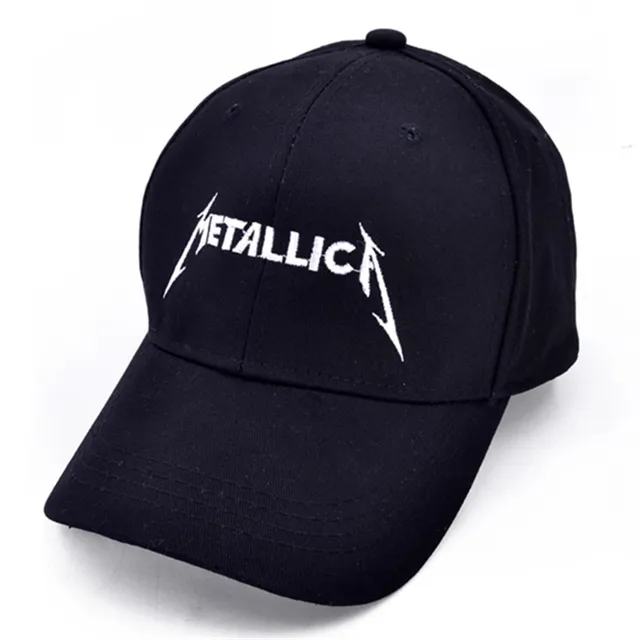 Metallica band pattern embroidery baseball cap men and women summer ...